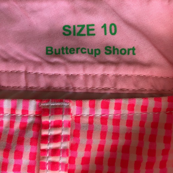 Lilly Pulitzer Pink Gingham Buttercup Shorts - Picture 3 of 6
